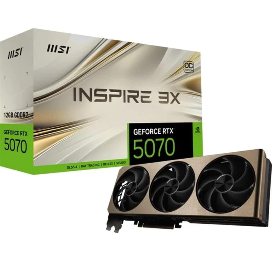 Bronze MSI MSI GeForce RTX 5070 12G INSPIRE 3X OCGraphic Card.1