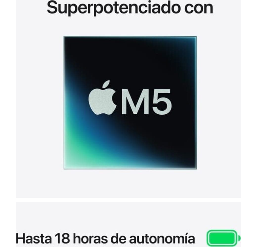 Medianoche Portátil Apple MacBook Air de 13" - Procesador M5 de 10 núcleos - 16 GB de RAM - SSD de 1 TB - Procesador de 10 núcleos - Teclado en español (QWERTY).3
