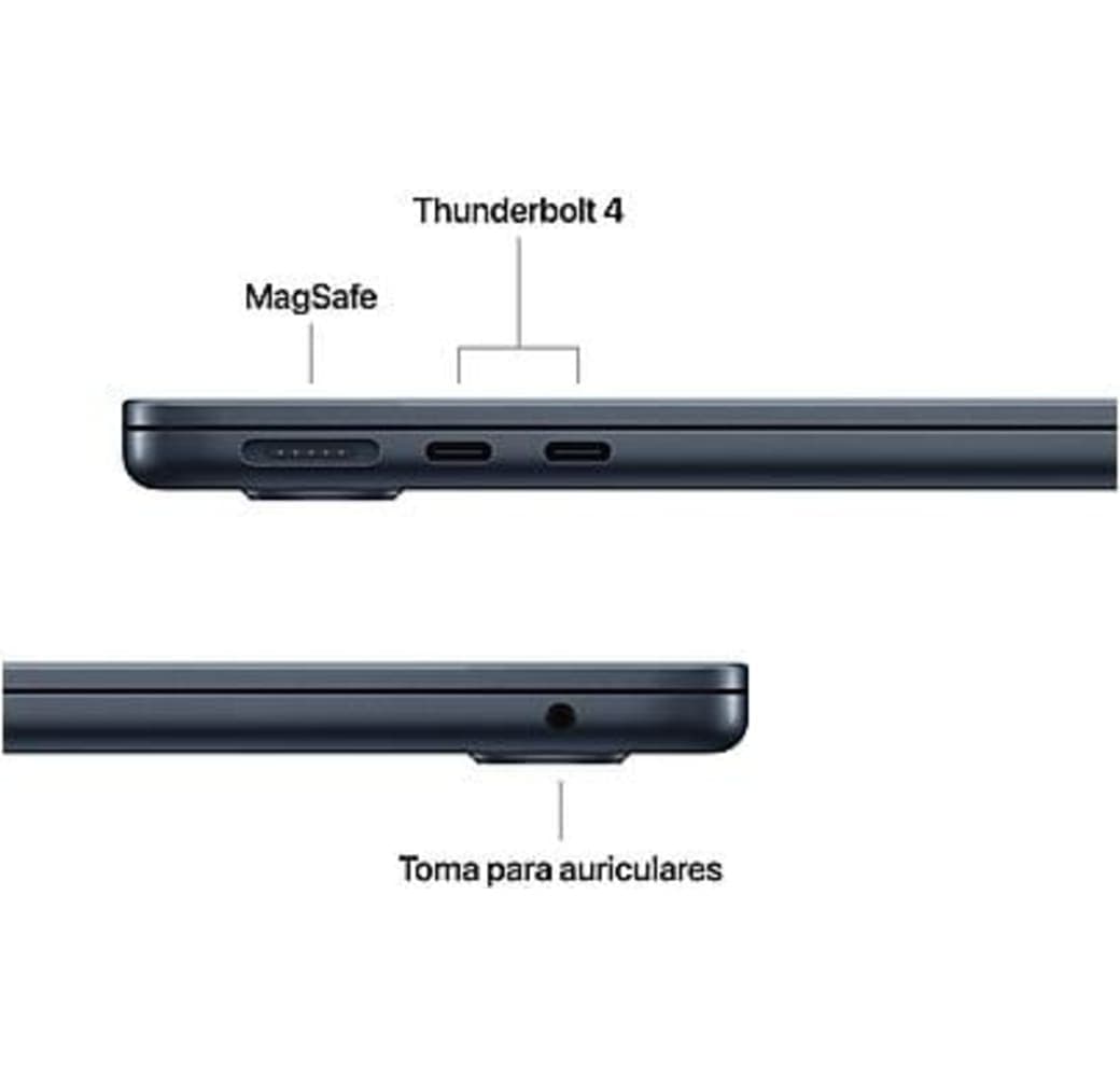 Medianoche Portátil Apple MacBook Air de 13" - Procesador M5 de 10 núcleos - 16 GB de RAM - SSD de 1 TB - Procesador de 10 núcleos - Teclado en español (QWERTY).4