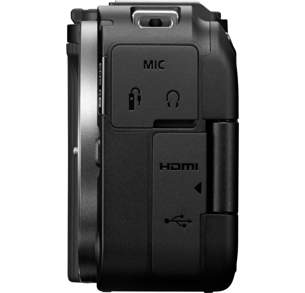 Schwarz Canon EOS R50 V + RF-S 14-30mm f/4-6.3 IS STM PZ.4