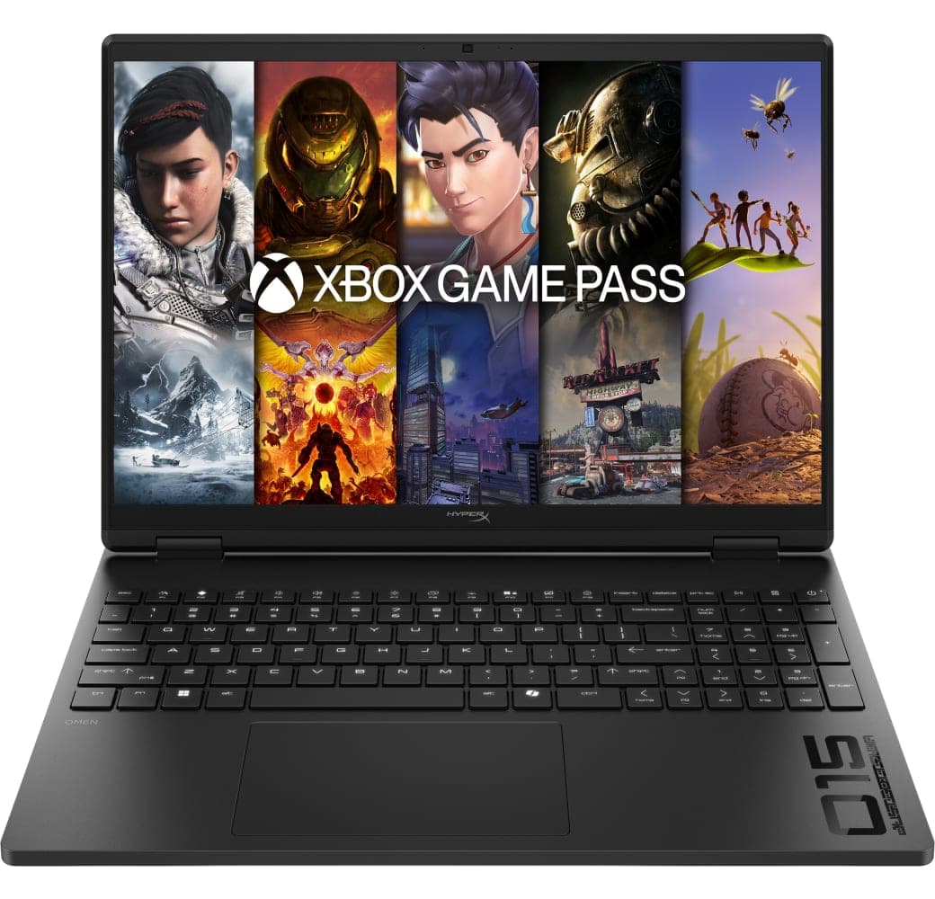 Black HP HyperX OMEN 15-gb0058ng Laptop - AMD Ryzen™ 5 240 - 16GB - 512GB SSD - NVIDIA® GeForce® RTX™ 5060 - German (QWERTZ).1