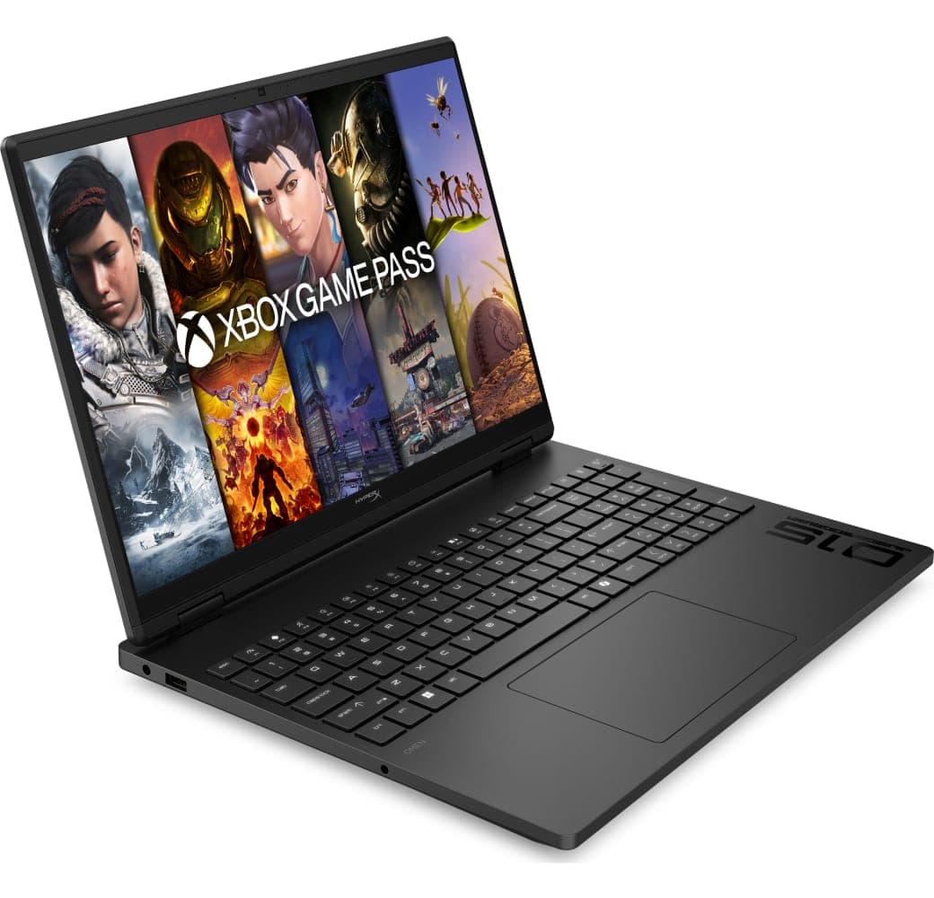 Black HP HyperX OMEN 15-gb0058ng Laptop - AMD Ryzen™ 5 240 - 16GB - 512GB SSD - NVIDIA® GeForce® RTX™ 5060 - German (QWERTZ).2