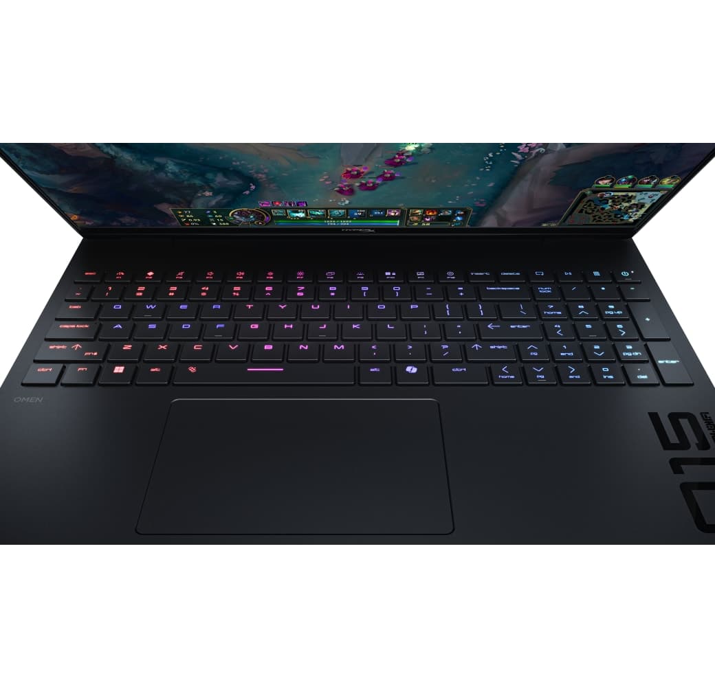 Black HP HyperX OMEN 15-gb0058ng Laptop - AMD Ryzen™ 5 240 - 16GB - 512GB SSD - NVIDIA® GeForce® RTX™ 5060 - German (QWERTZ).5