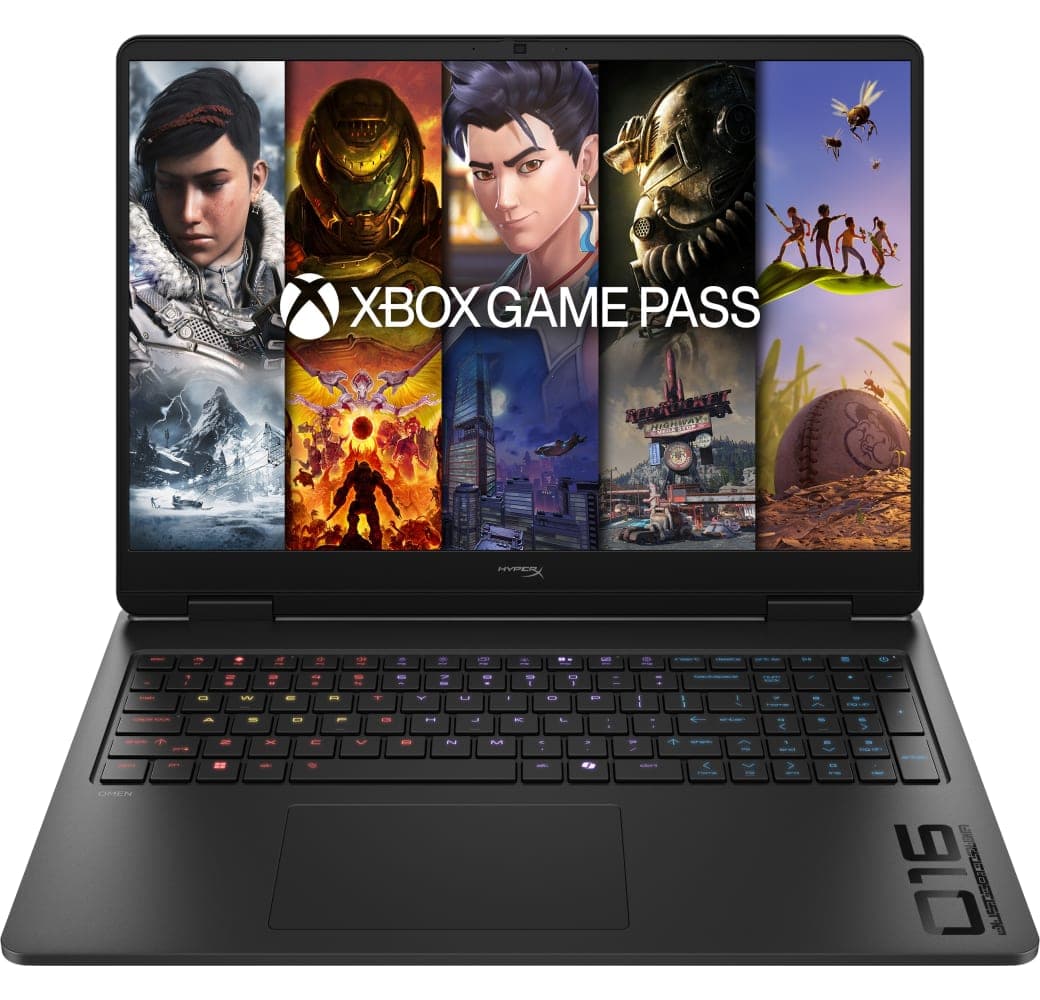 Black HP HyperX OMEN 16-ap1091ng Laptop - AMD Ryzen™ 9 8940HX - 16GB - 512GB SSD - NVIDIA® GeForce® RTX™ 5070 - German (QWERTZ).1