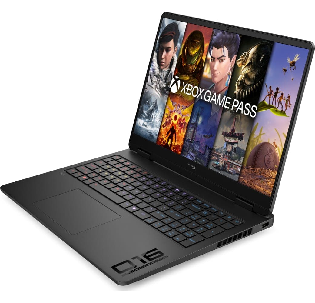 Black HP HyperX OMEN 16-ap1091ng Laptop - AMD Ryzen™ 9 8940HX - 16GB - 512GB SSD - NVIDIA® GeForce® RTX™ 5070 - German (QWERTZ).4