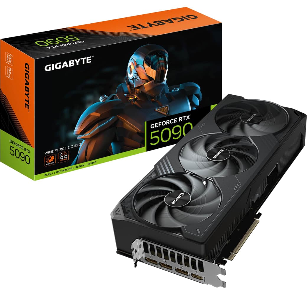 Black Gigabyte GeForce RTX 5090 WINDFORCE OC 32G Graphic Card.1