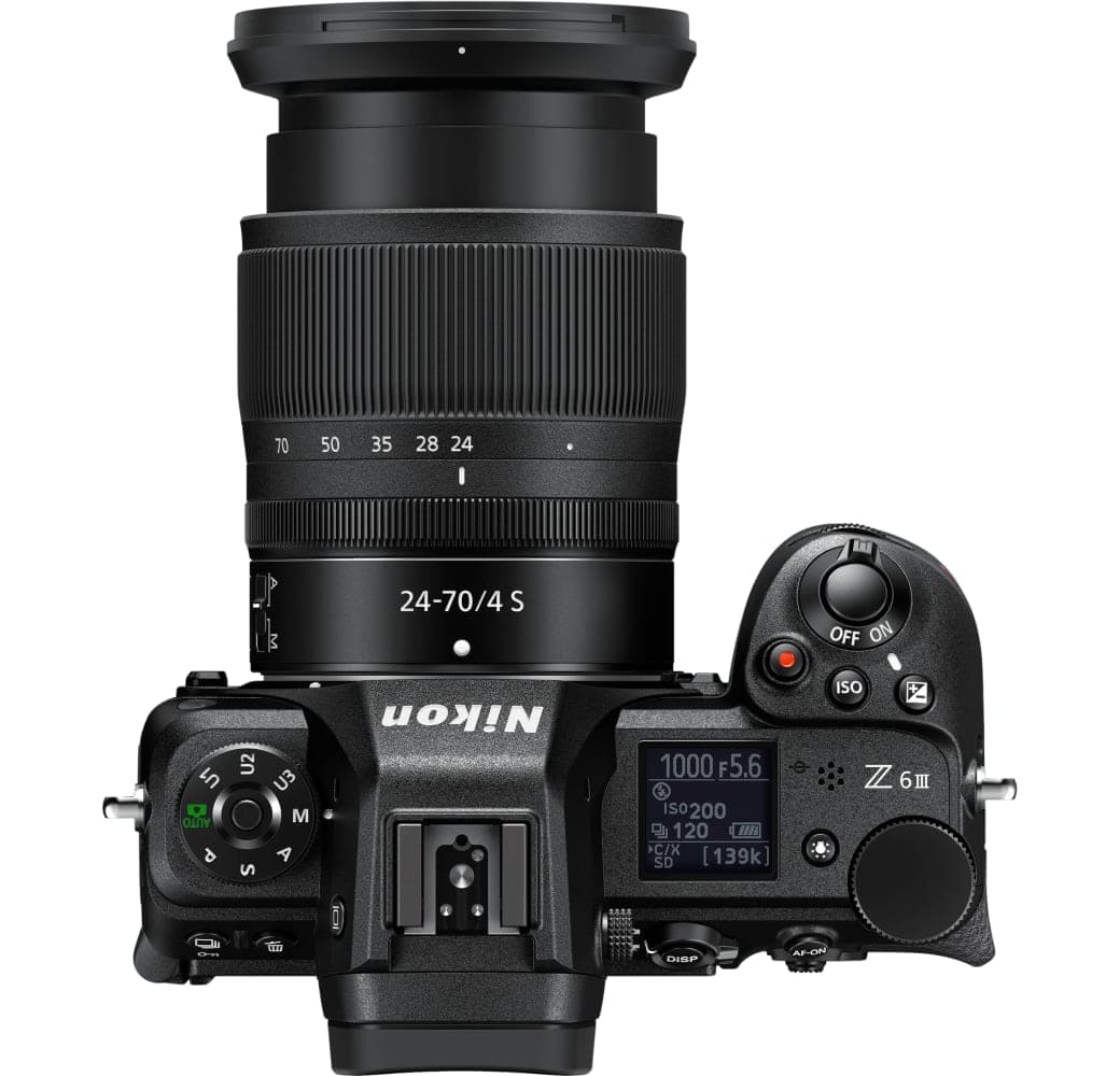 Schwarz Nikon Z6 III + Nikkor Z 24-70mm f/4,0 S.4