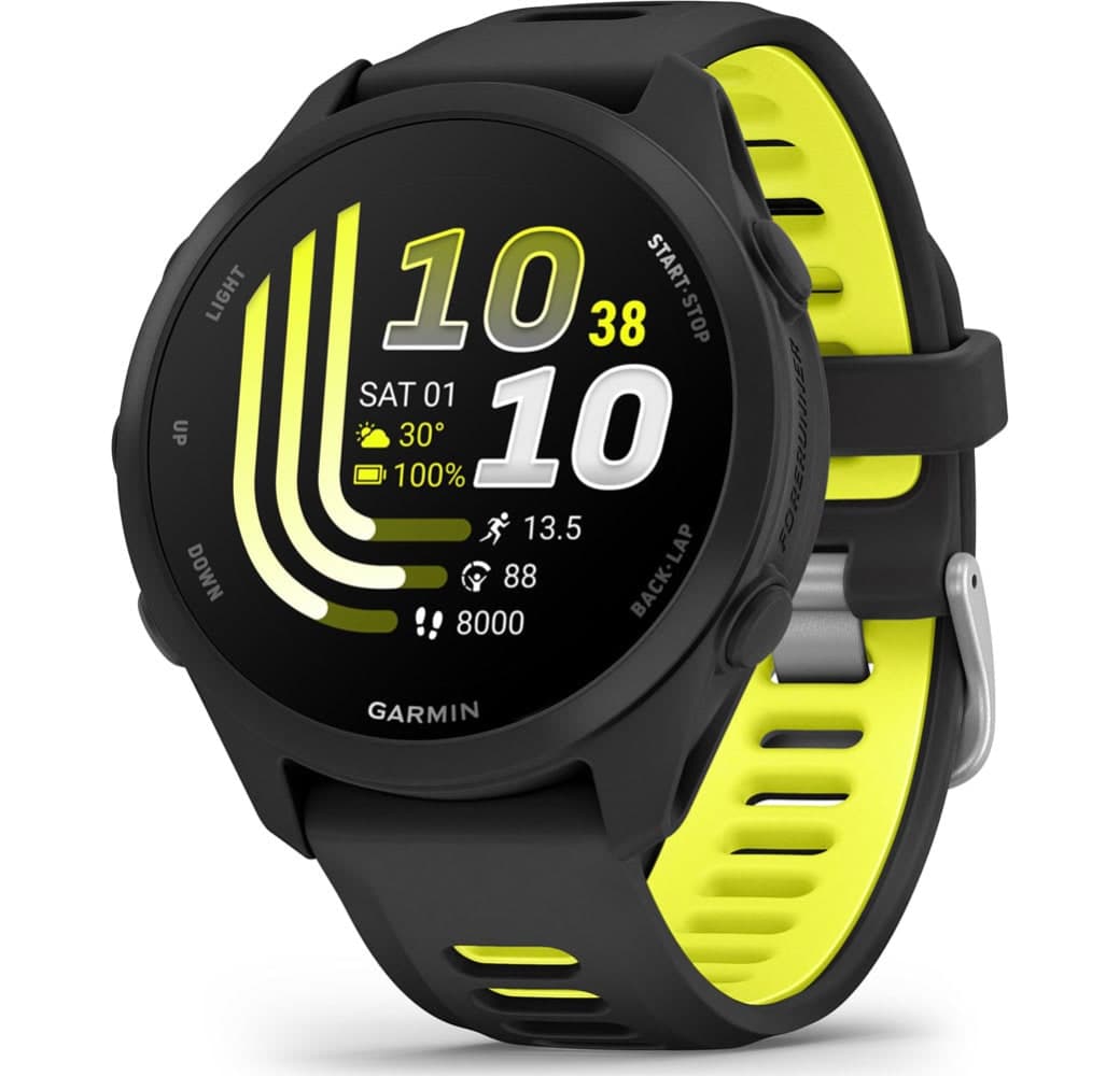 Schwarz Garmin Forerunner 170 Smartwatch, Gehäuse aus faserverstärktem Polymer, 42,6 mm.1