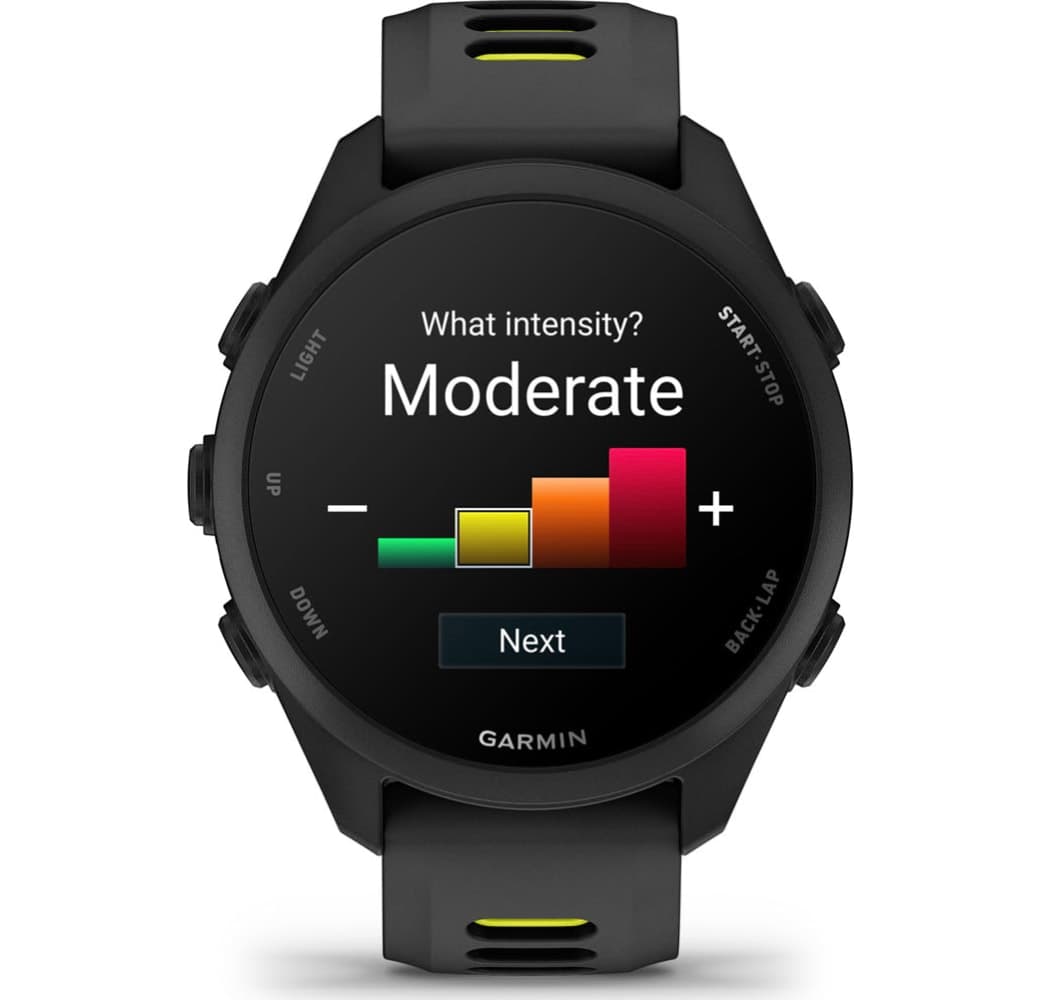 Schwarz Garmin Forerunner 170 Smartwatch, Gehäuse aus faserverstärktem Polymer, 42,6 mm.5
