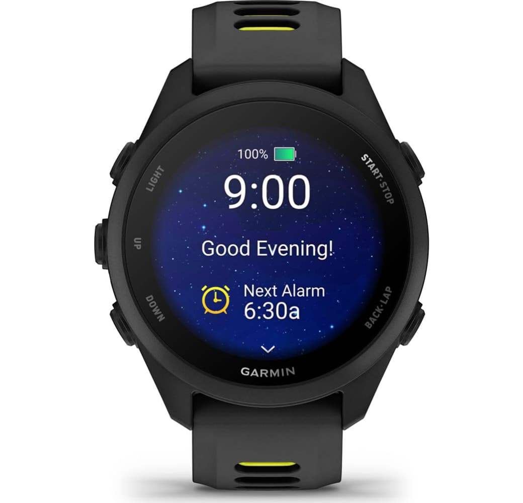 Schwarz Garmin Forerunner 170 Smartwatch, Gehäuse aus faserverstärktem Polymer, 42,6 mm.6