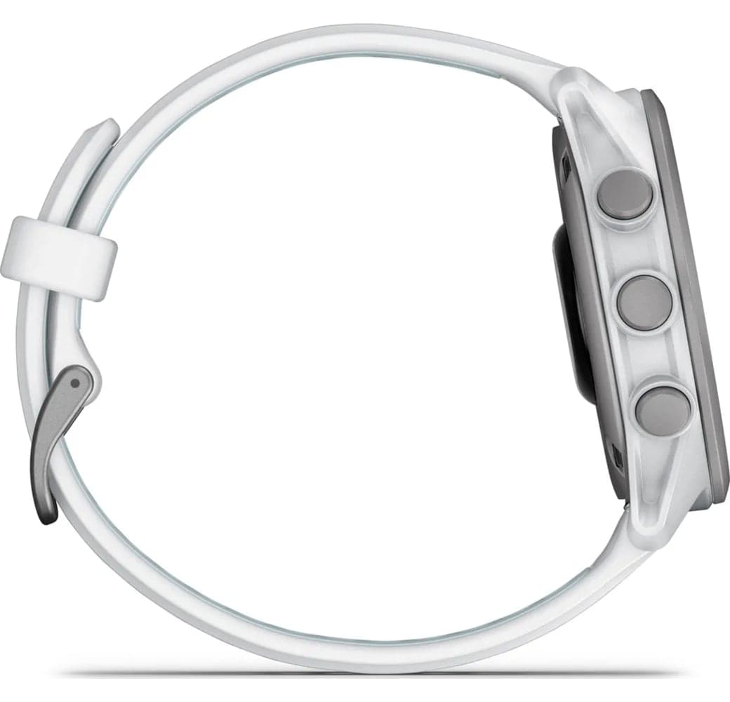 Blanca Reloj inteligente Garmin Forerunner 170, caja de polímero reforzado con fibra, 42,6 mm.7