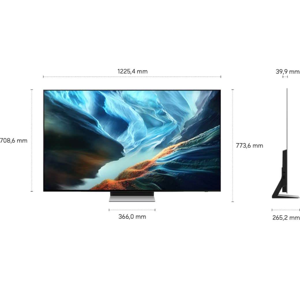 Schwarz Samsung GQ55S90HAEXZG - TV 55" OLED 4K.4