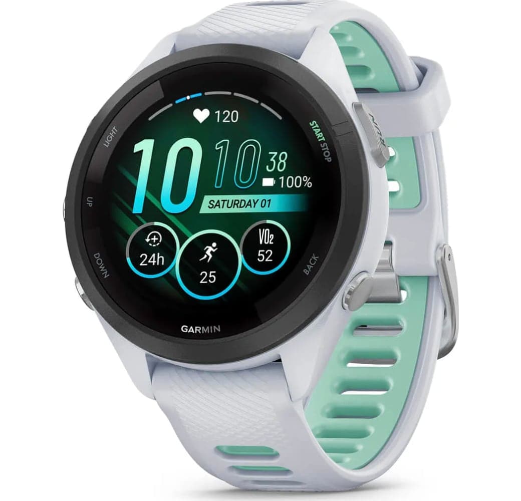 Steinweiß Garmin Forerunner 265s Smartwatch, Gehäuse aus faserverstärktem Polymer, 42 mm.1