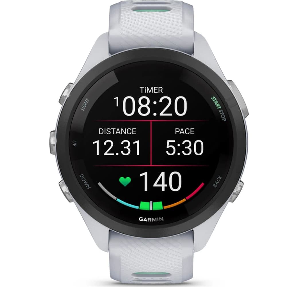 Steinweiß Garmin Forerunner 265s Smartwatch, Gehäuse aus faserverstärktem Polymer, 42 mm.2