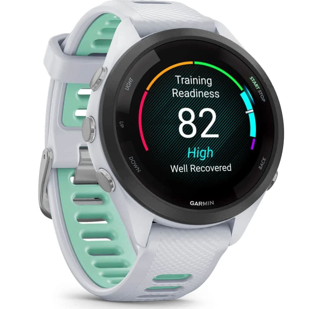 Steinweiß Garmin Forerunner 265s Smartwatch, Gehäuse aus faserverstärktem Polymer, 42 mm.3