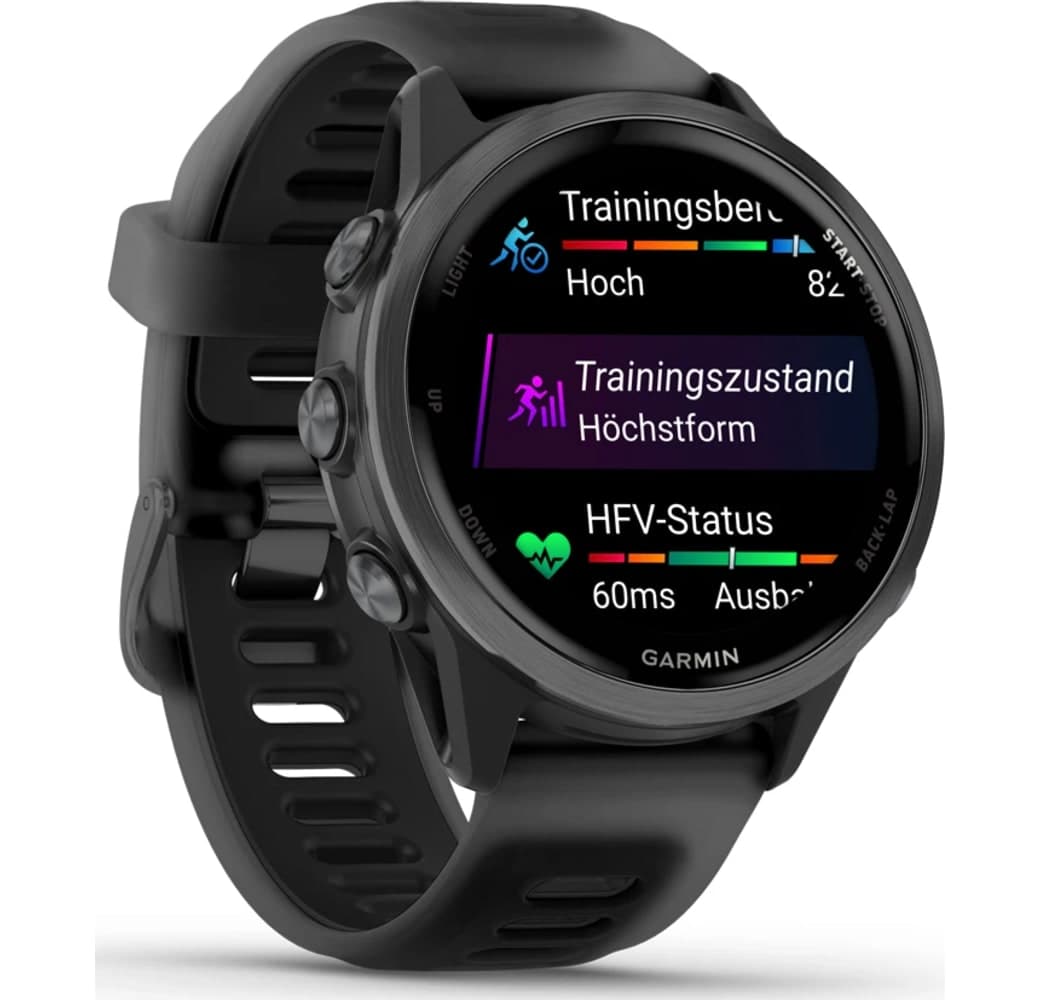 Schwarz Garmin Forerunner 570 Smartwatch, Gehäuse aus faserverstärktem Polymer, 42 mm.3