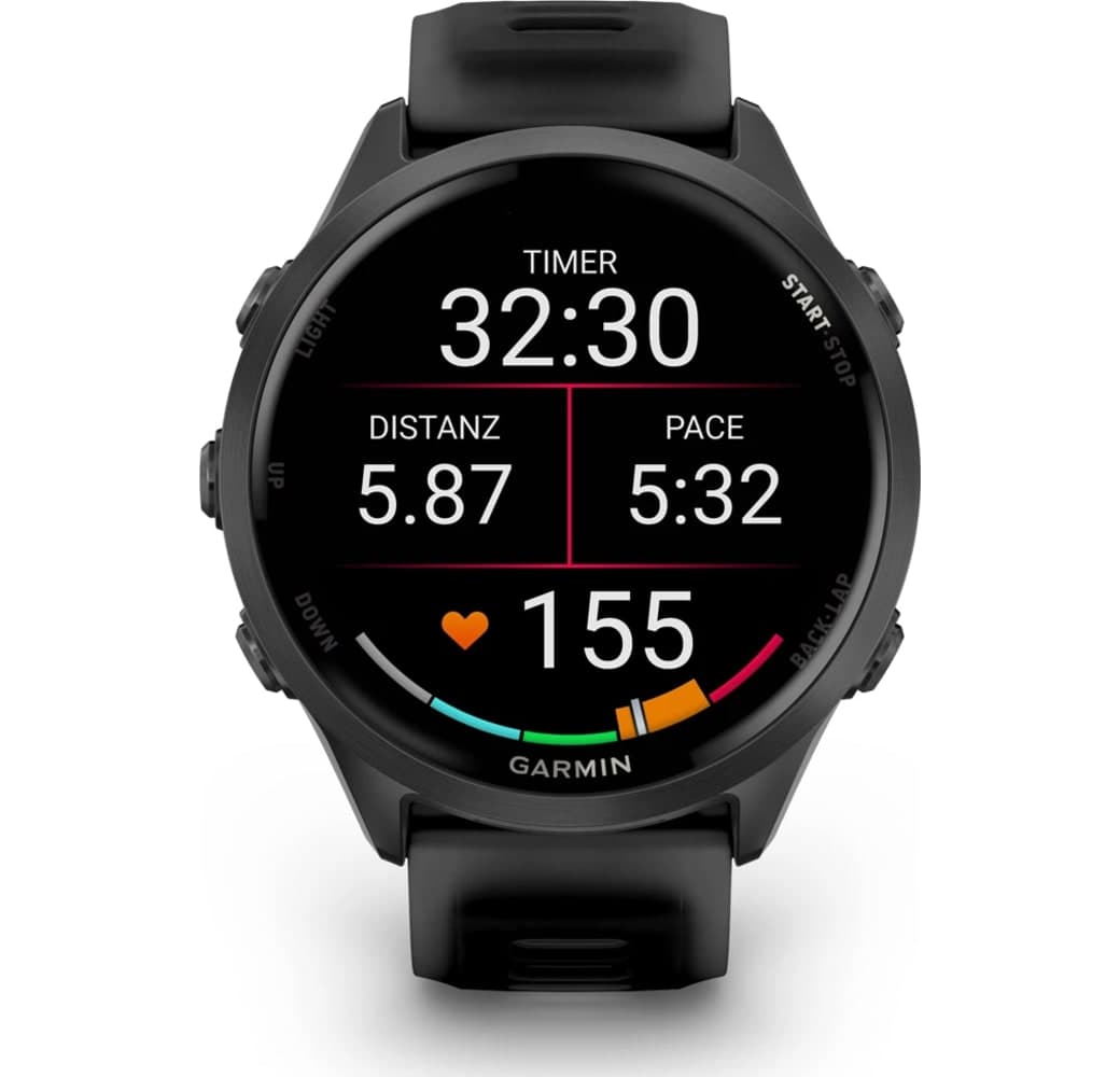 Schiefergrau Garmin Forerunner 570 Smartwatch, Gehäuse aus faserverstärktem Polymer, 47 mm.6