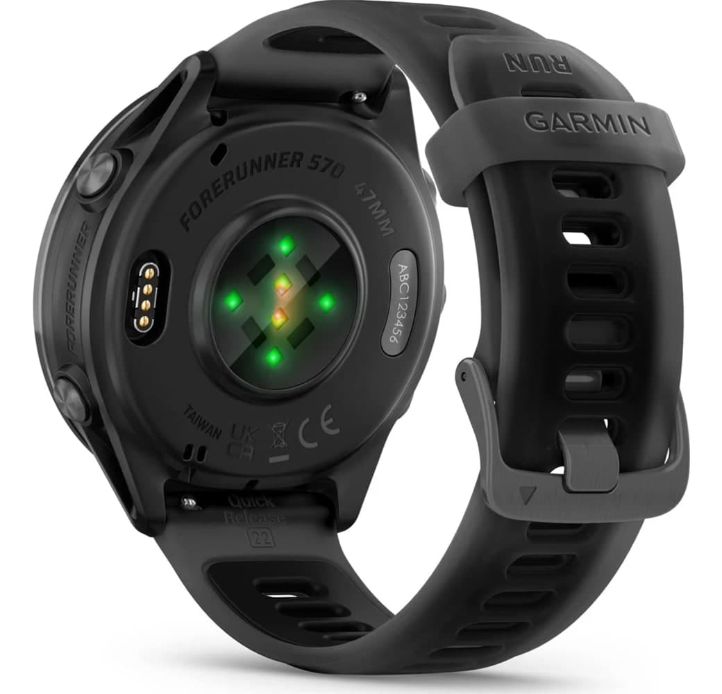 Schiefergrau Garmin Forerunner 570 Smartwatch, Gehäuse aus faserverstärktem Polymer, 47 mm.7