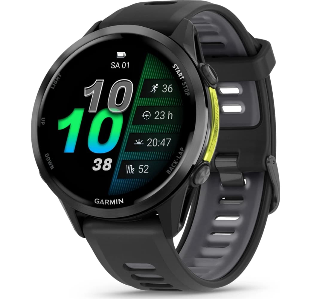 Schwarz Garmin Forerunner 970 Smartwatch, Gehäuse aus faserverstärktem Polymer, 47 mm.1