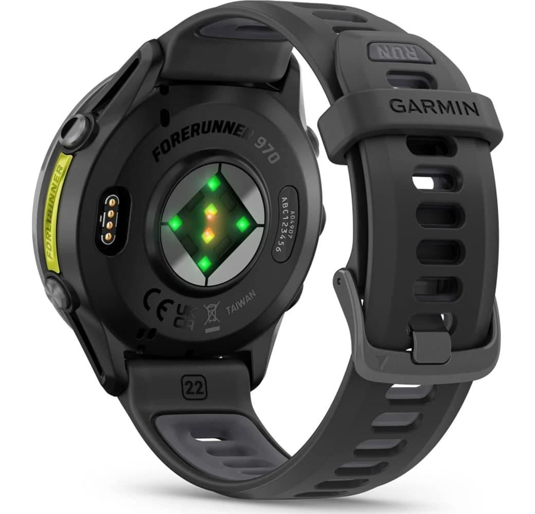 Schwarz Garmin Forerunner 970 Smartwatch, Gehäuse aus faserverstärktem Polymer, 47 mm.7