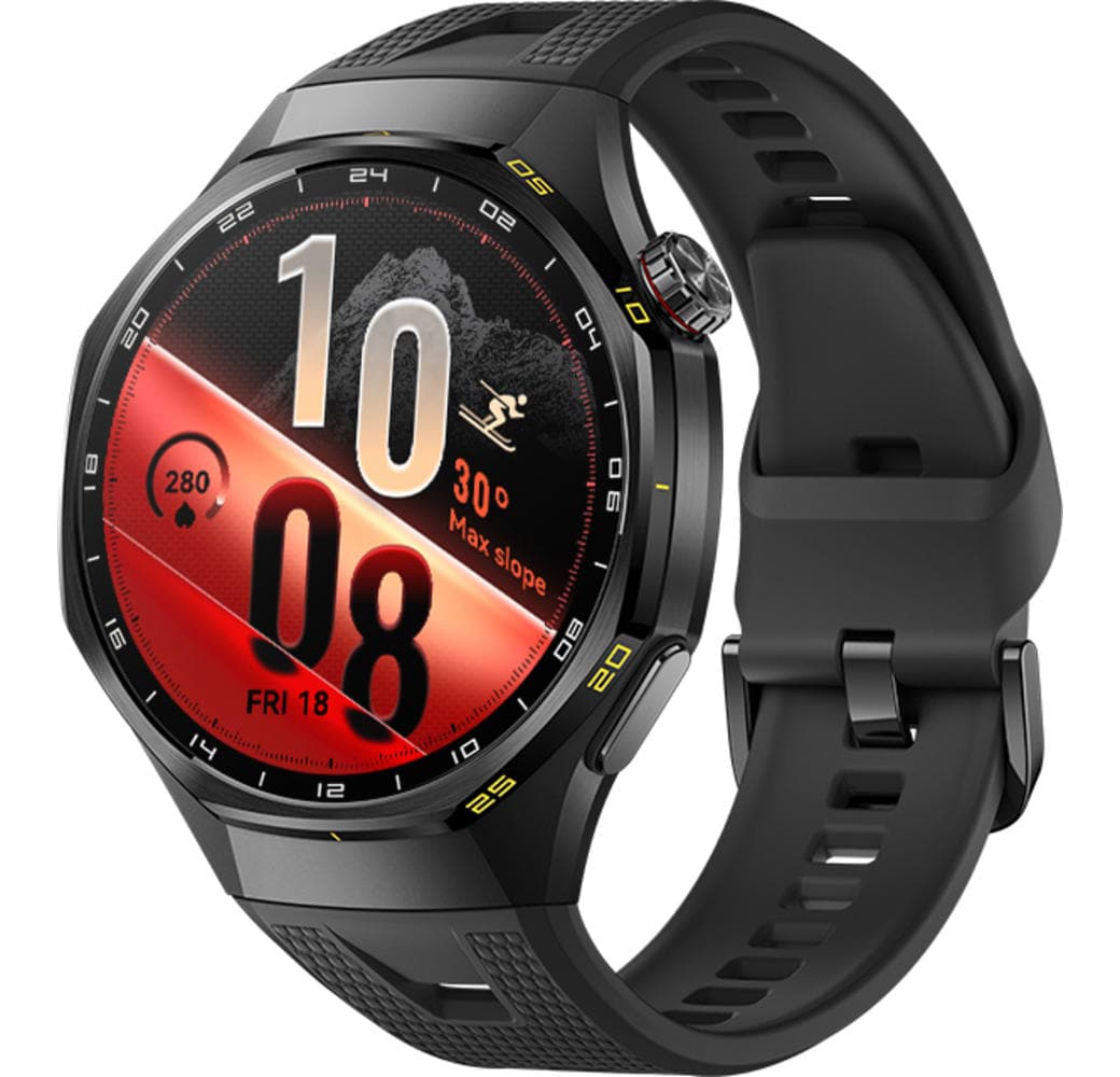 Schwarz Huawei WATCH GT 7 Pro Smartwatch, Vorderseite aus Titanlegierung, Rückseite aus schwarzer Keramik, 46 mm.1