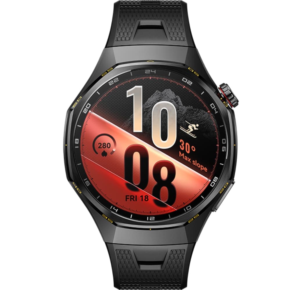Schwarz Huawei WATCH GT 7 Pro Smartwatch, Vorderseite aus Titanlegierung, Rückseite aus schwarzer Keramik, 46 mm.2