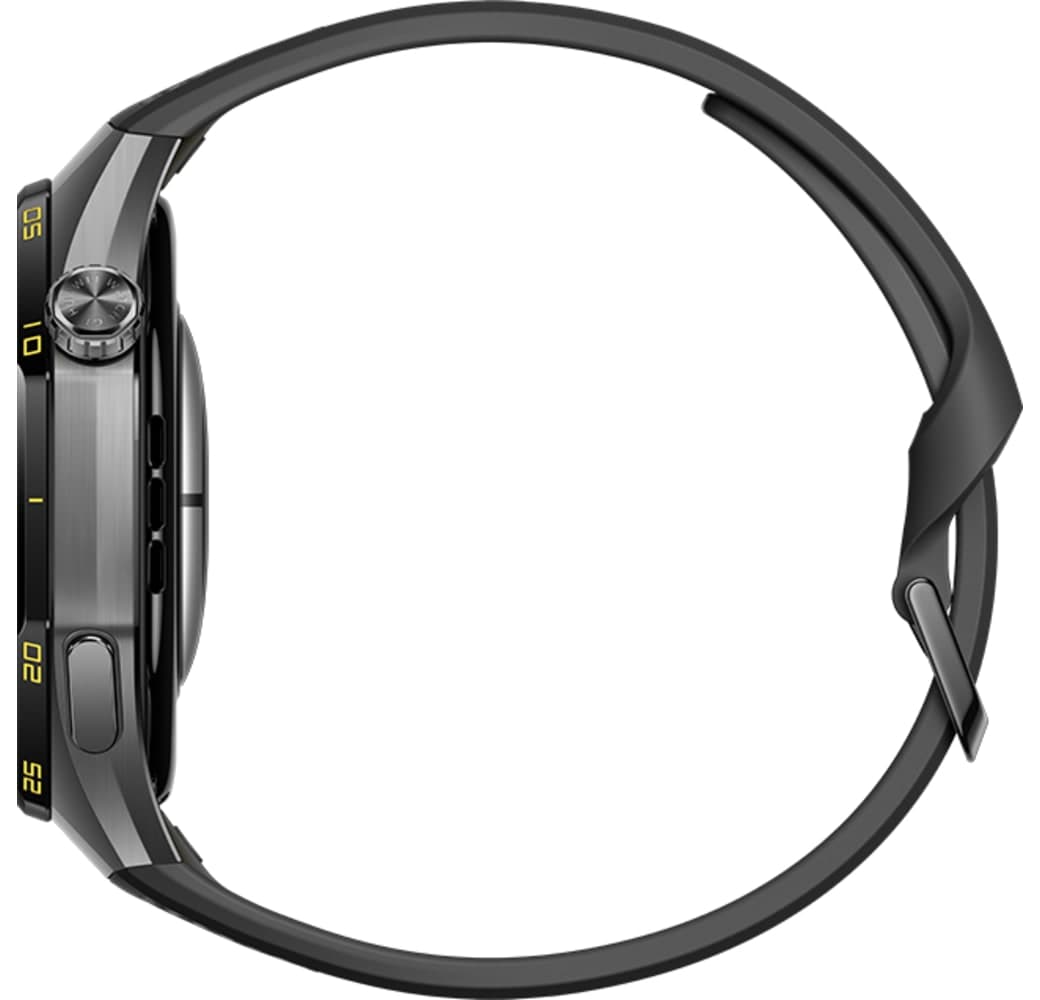 Schwarz Huawei WATCH GT 7 Pro Smartwatch, Vorderseite aus Titanlegierung, Rückseite aus schwarzer Keramik, 46 mm.5