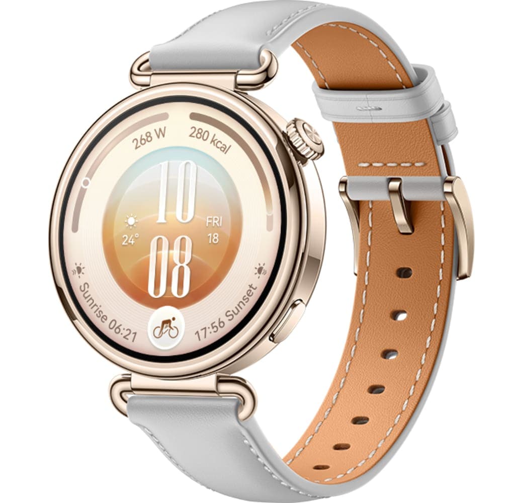 Gris Reloj inteligente Huawei WATCH GT 7, caja frontal de acero inoxidable, parte trasera de plástico negro, 41 mm.1