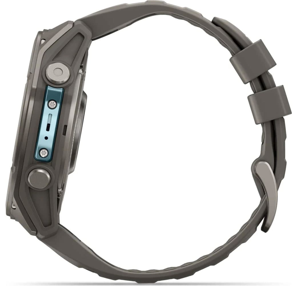 Kieselgrau Garmin Fenix 9 Smartwatch, Gehäuse aus faserverstärktem Polymer mit Titanlünette, 51 mm.11
