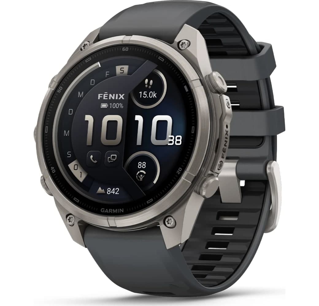 Grafiet Garmin Fenix 9 Pro smartwatch, titanium kast, 47 mm.1