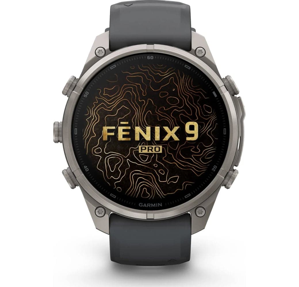 Grafiet Garmin Fenix 9 Pro smartwatch, titanium kast, 47 mm.2