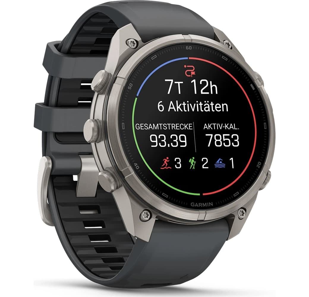 Grafiet Garmin Fenix 9 Pro smartwatch, titanium kast, 47 mm.3
