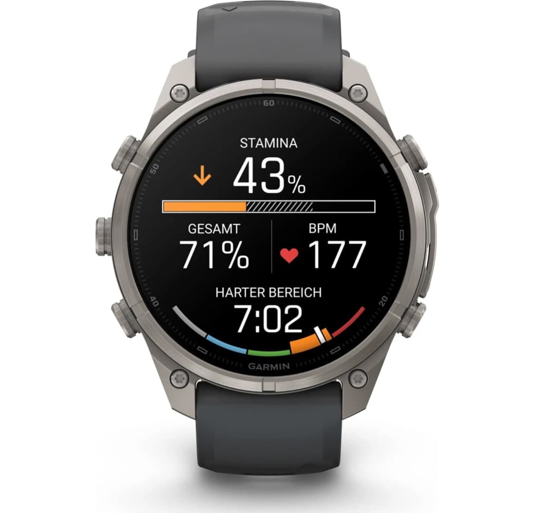 Grafiet Garmin Fenix 9 Pro smartwatch, titanium kast, 47 mm.4