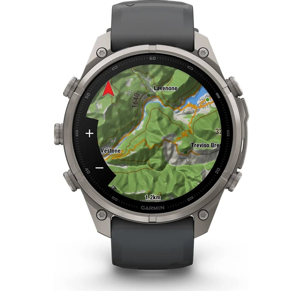 Grafiet Garmin Fenix 9 Pro smartwatch, titanium kast, 47 mm.7