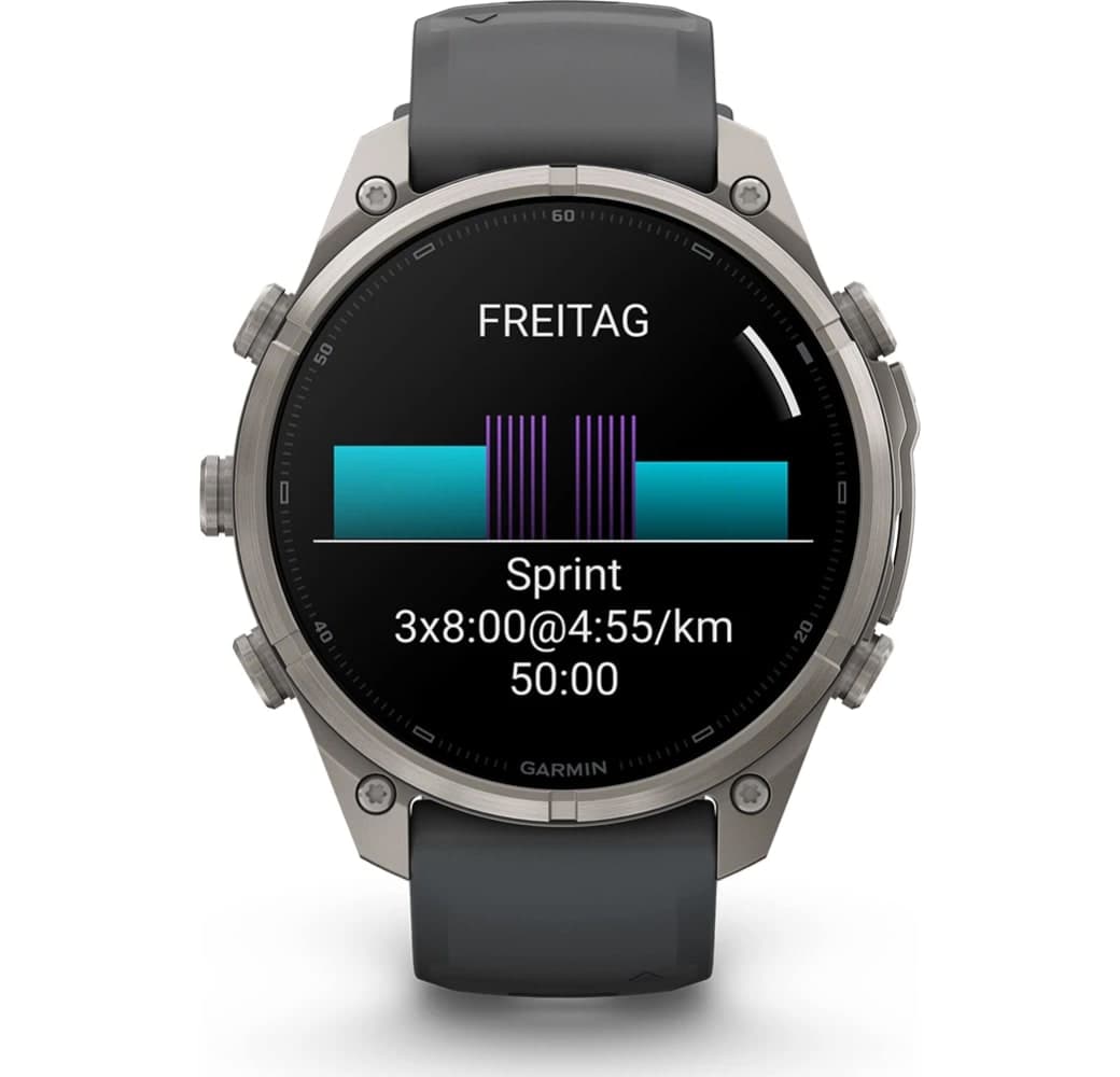 Grafiet Garmin Fenix 9 Pro smartwatch, titanium kast, 47 mm.9