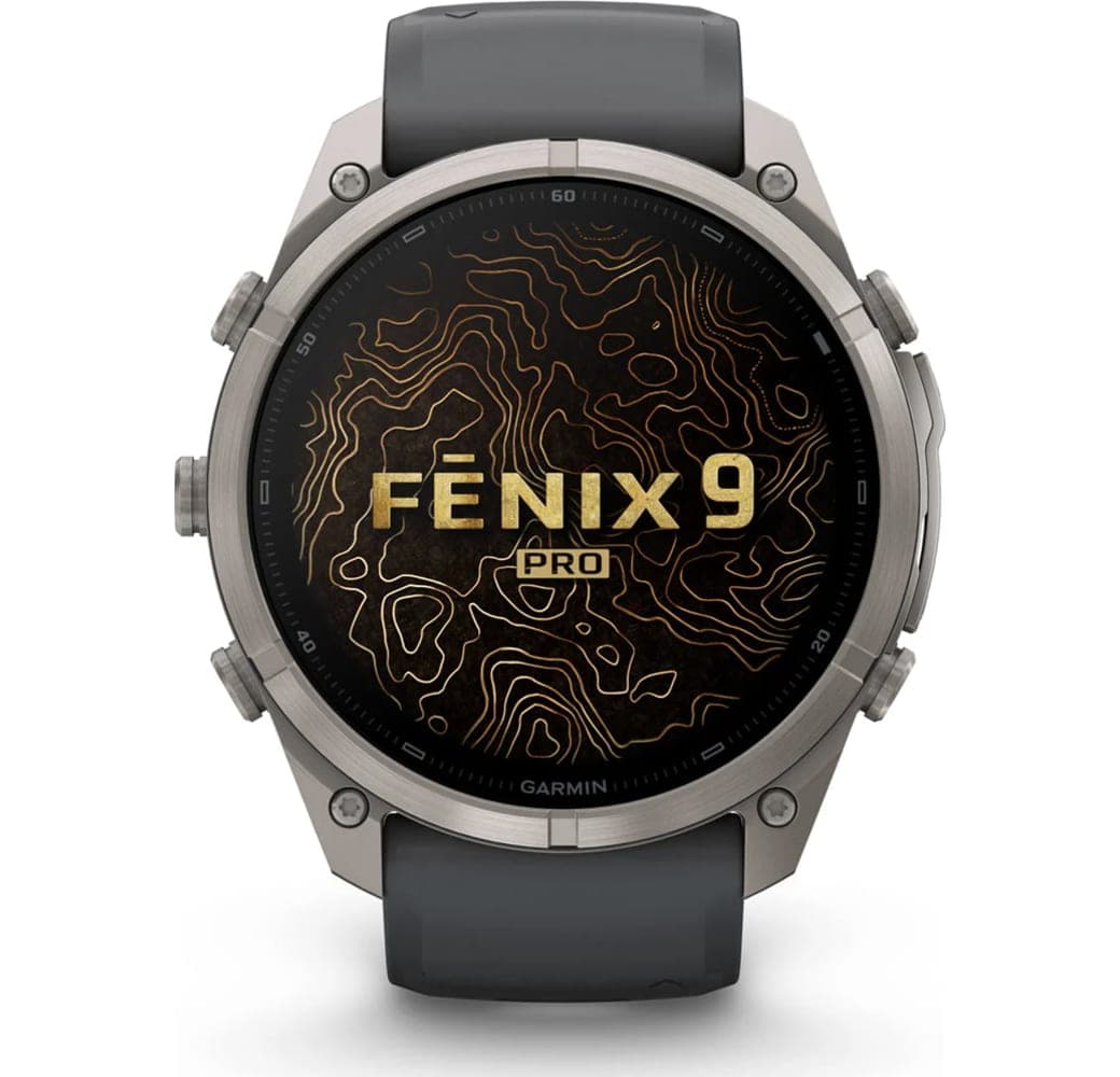 Graphite Garmin Fenix 9 Pro Smartwatch, Titanium case, 51mm.2