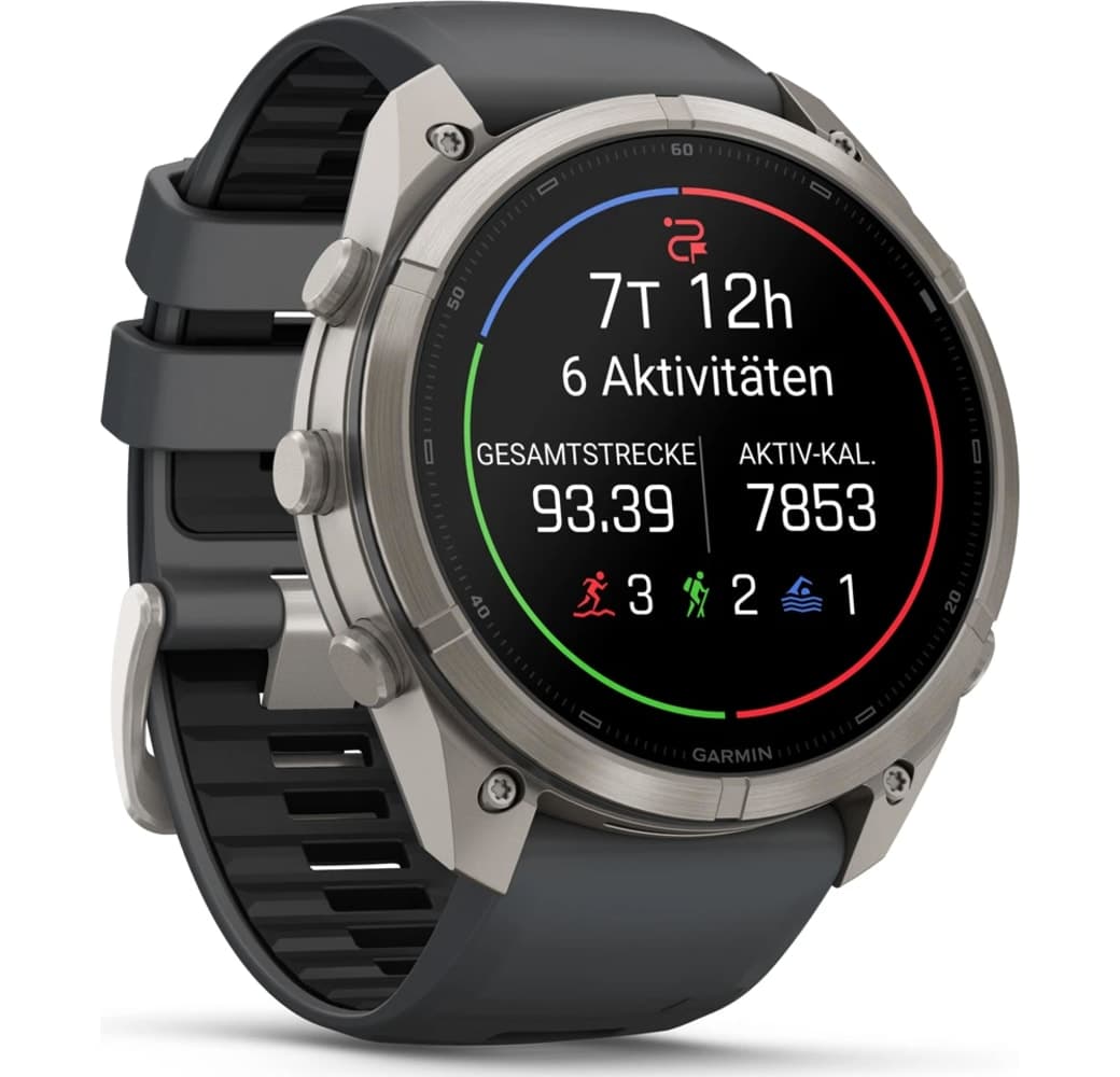 Graphite Garmin Fenix 9 Pro Smartwatch, Titanium case, 51mm.3