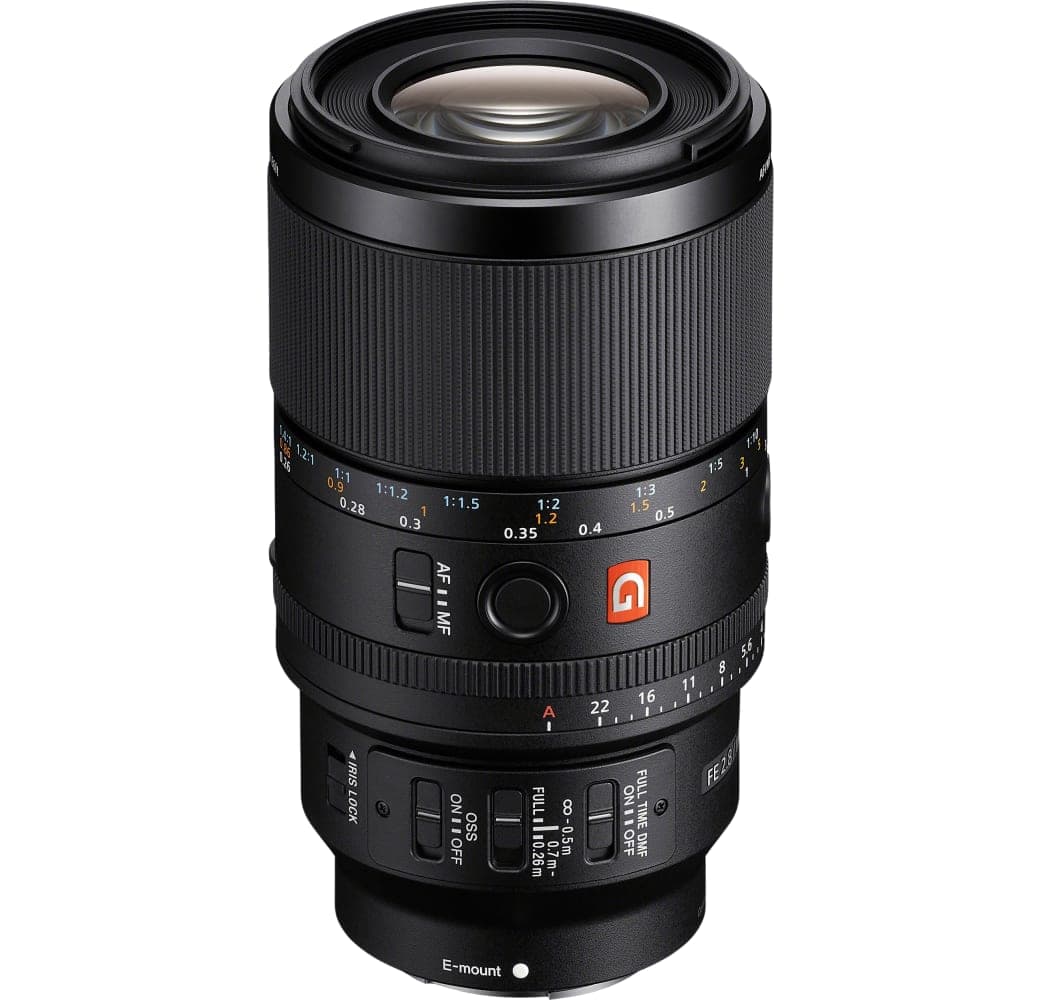 Black Sony FE 100mm f/2.8 Macro GM.1