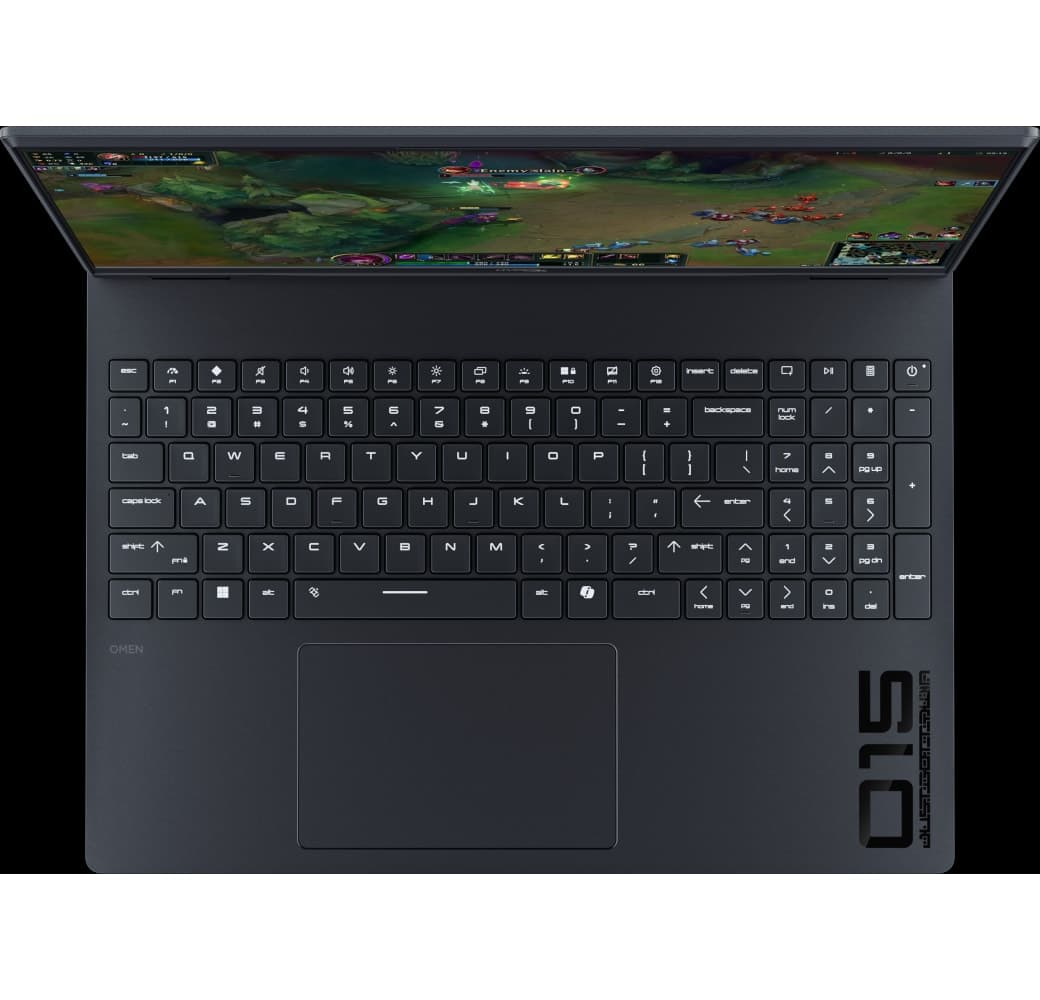 Black HP HyperX OMEN 15-gb0058ng Laptop - AMD Ryzen™ 5 240 - 16GB - 512GB SSD - NVIDIA® GeForce® RTX™ 5060 - German (QWERTZ).9