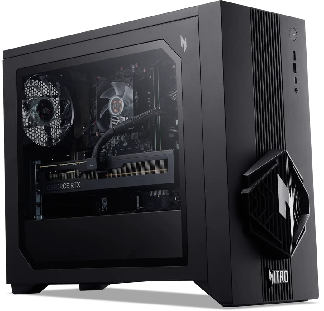 Black Acer Nitro 30 (N30-100) Desktop - AMD Ryzen™ 7 8700F - 16GB - 1TB SSD - AMD RX 9060 XT.7