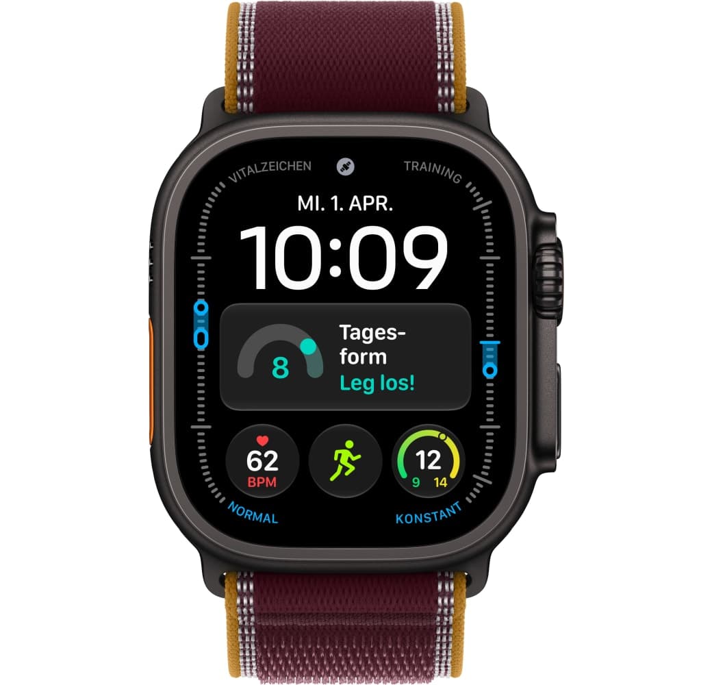 Burgund Apple Ultra 4 GPS + Cellular, Titangehäuse, Trail Loop M/L, 49 mm.2