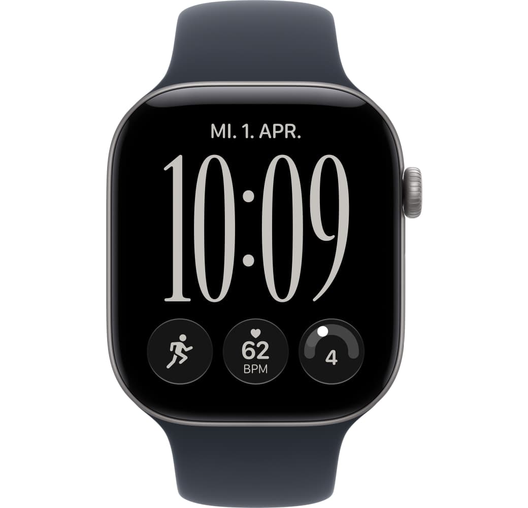 Navy Blue Apple Series 12 GPS, Aluminium Case, Sport Band S/M, 46mm.2
