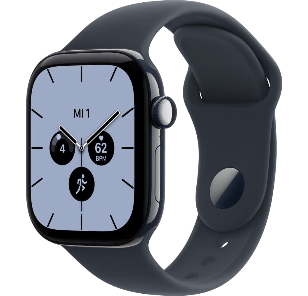 Navy Blue Apple Series 12 GPS + Cellular, Ceramic Case, Sport Band M/L, 46mm.1