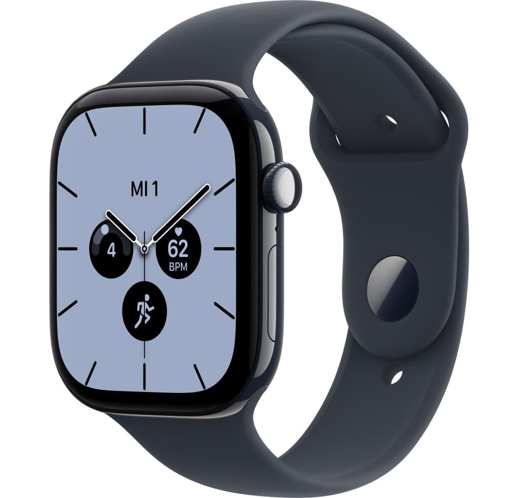 Marineblau Apple Series 12 GPS + Cellular, Keramikgehäuse, Sportarmband S/M, 46 mm.1