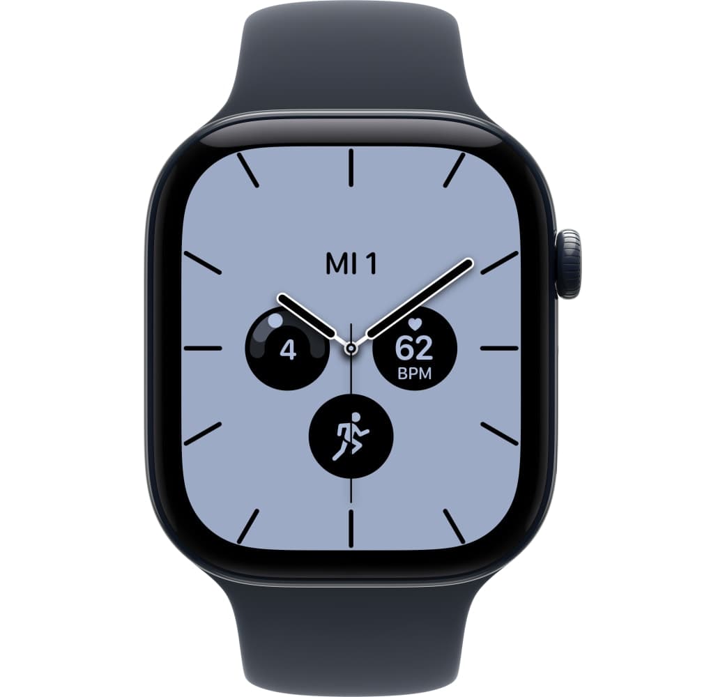 Marineblau Apple Series 12 GPS + Cellular, Keramikgehäuse, Sportarmband S/M, 46 mm.2