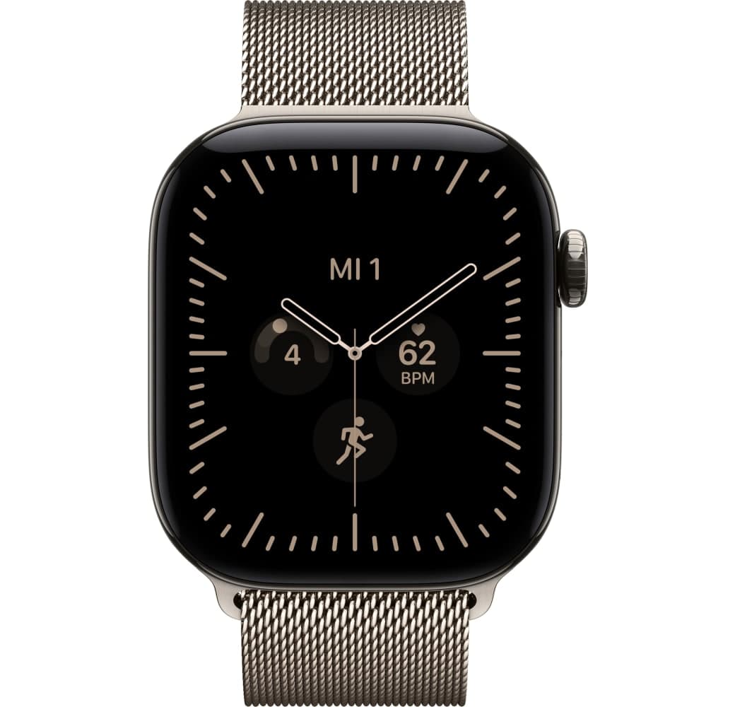 Natürlich Apple Series 12 GPS + Cellular, Titangehäuse, Milanaise-Armband, 42 mm.2