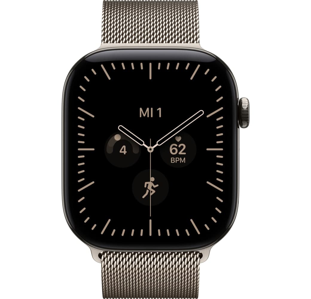 Natürlich Apple Series 12 GPS + Cellular, Titangehäuse, Milanaise-Armband S/M, 46 mm.2