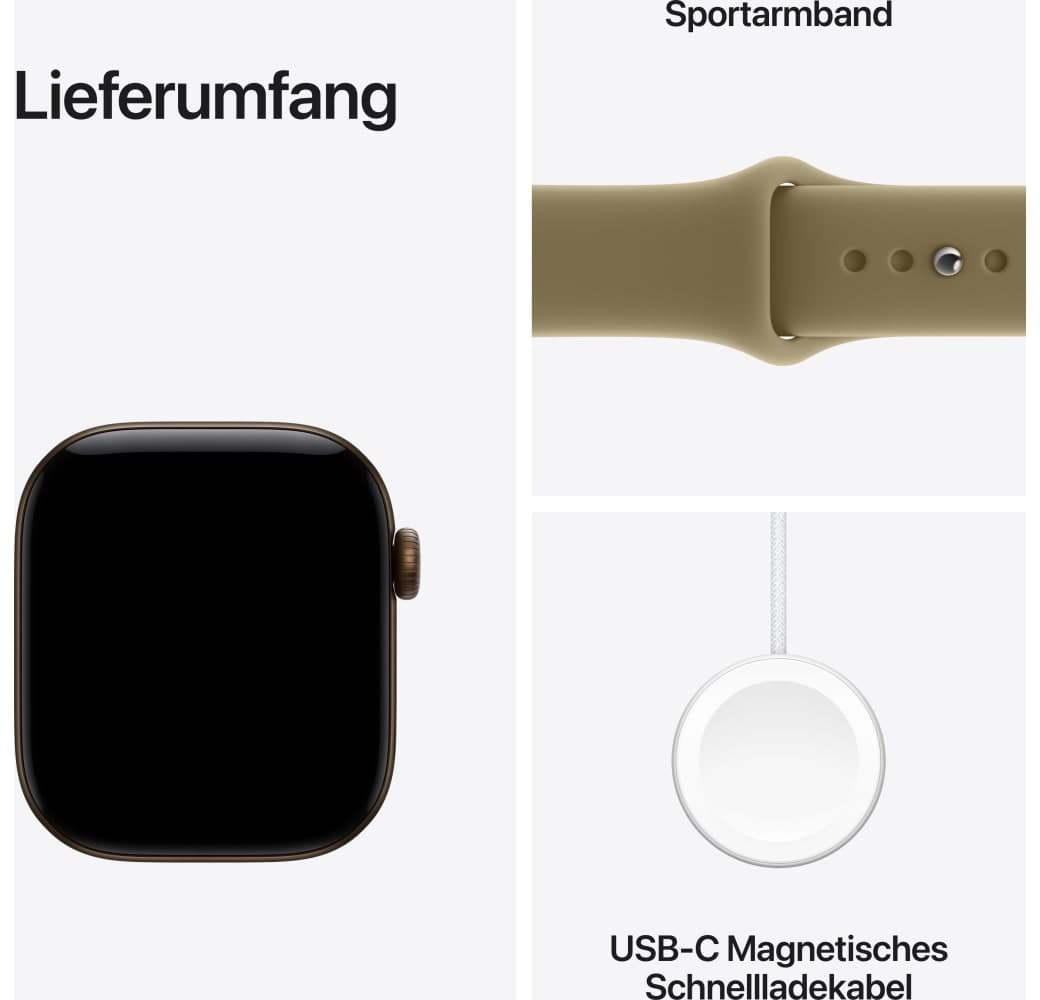 Olive Apple Series 12 GPS + Cellular, Aluminium Case, Sport Band M/L, 42mm.3