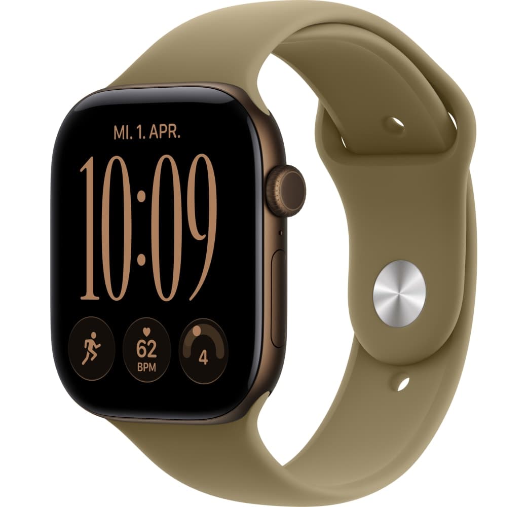 Olive Apple Series 12 GPS + Cellular, Aluminium Case, Sport Band M/L, 46mm.1