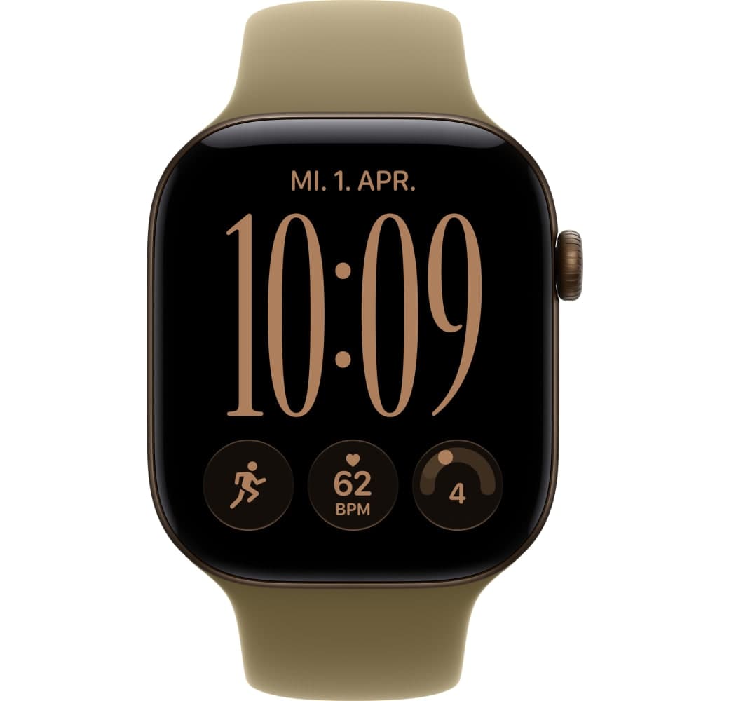 Olive Apple Series 12 GPS + Cellular, Aluminium Case, Sport Band M/L, 46mm.2